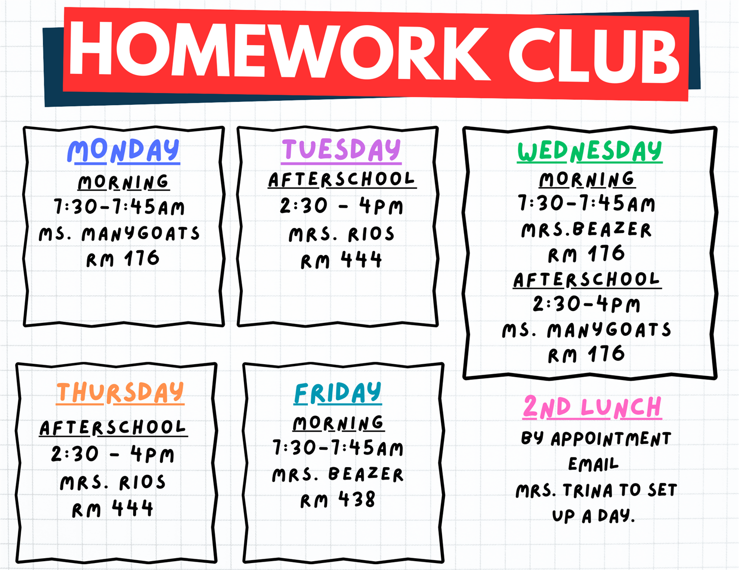  We offer academic assistance in various subject areas from Mondays - Friday